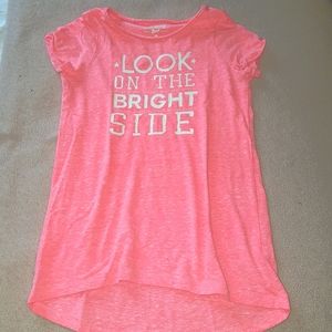 Neon pink girls shirt